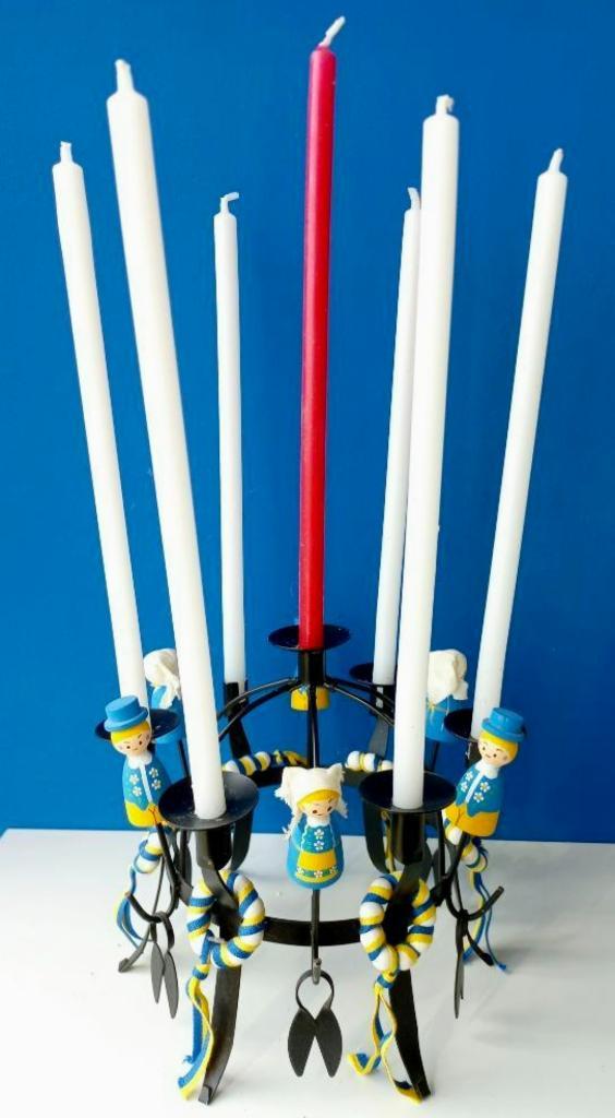 Vintage Zweedse TOARP kandelaar, Huis en Inrichting, Woonaccessoires | Kandelaars en Kaarsen, Gebruikt, Kandelaar, Minder dan 25 cm