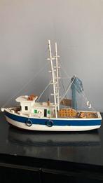 Houten vissersboot - 46 lang x 37,5 hoog x 12 cm breed, Ophalen, Zo goed als nieuw