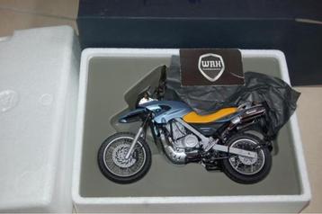 SALE !! 1:10 BMW F 650 GS blue yellow Minichamps in box WRH beschikbaar voor biedingen