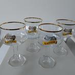 Kasteel bierglazen 4 stuks, Verzamelen, Glas en Borrelglaasjes, Ophalen, Zo goed als nieuw, Bierglas