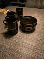 6 kop en schoteltjes met gouden rand, Ophalen