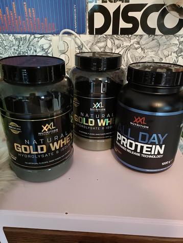 XXL Nutrition Gold Whey / All day protein beschikbaar voor biedingen