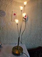 Elegant en moderne tafellamp met 4 glazen kelken met dimensi, Huis en Inrichting, Lampen | Vloerlampen, Ophalen, Gebruikt, Glas