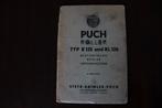 Puch Roller R125 RL125 betriebs anleitung instructie boekje, Motoren, Handleidingen en Instructieboekjes, Ophalen of Verzenden