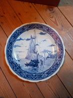 Bord vissersboot Delfts blauw, Antiek en Kunst, Antiek | Wandborden en Tegels, Ophalen of Verzenden