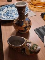Satsuma vaas en klomp japans, Antiek en Kunst, Antiek | Vazen, Ophalen of Verzenden