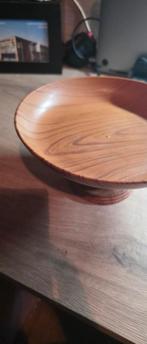 Houten Schaal op Voet - Mooie Decoratie, Huis en Inrichting, Schaal, Rond, Ophalen of Verzenden, Zo goed als nieuw