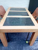 Eettafel, Huis en Inrichting, Tafels | Eettafels, Ophalen, Gebruikt, Eikenhout, 50 tot 100 cm