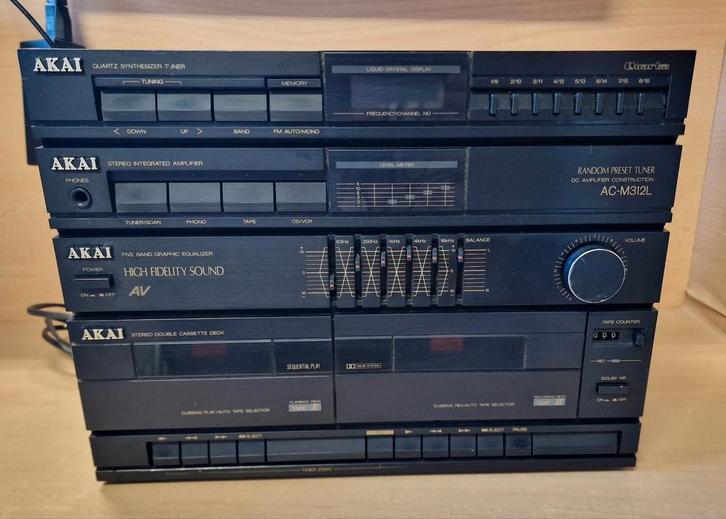 Akai AC-M312L Micro Stereo Set - As is, Computers en Software, Servers, Gebruikt, Ophalen of Verzenden