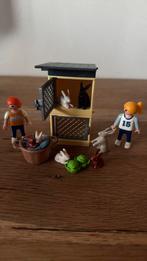 Playmobil konijnen verblijf met kinderen, Ophalen of Verzenden, Zo goed als nieuw, Complete set