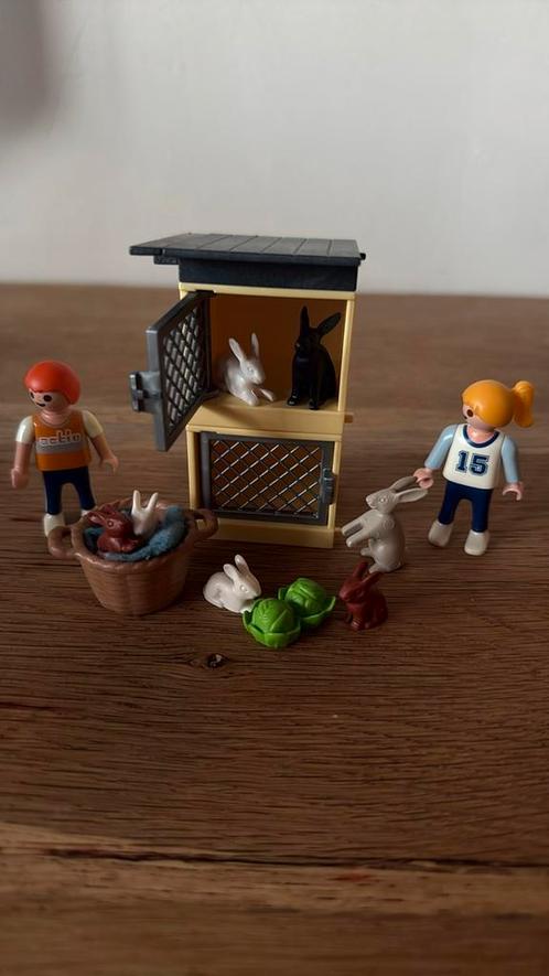 Playmobil konijnen verblijf met kinderen, Kinderen en Baby's, Speelgoed | Playmobil, Zo goed als nieuw, Complete set, Ophalen of Verzenden