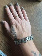 Stoere stalen schakelarmband – Cuban link – 22 cm – unisex, Sieraden, Tassen en Uiterlijk, Ophalen of Verzenden, Zo goed als nieuw