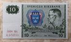 10 kronor 1984, Zweden., Verzenden, Overige landen, Los biljet