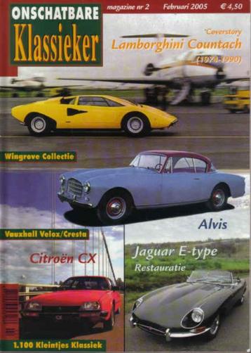 OK 2 2005: Lamborghini Countach - Citroen CX - Jaguar E Type beschikbaar voor biedingen