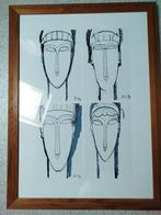 Moderne kunst – Geïnspireerd door Modigliani, Antiek en Kunst, Ophalen of Verzenden