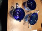 leuke blauwe set, Antiek en Kunst, Curiosa en Brocante, Verzenden