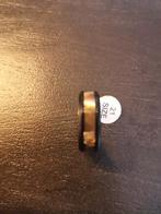 Nieuwe Ring - Goud/Zwart - Maat 20+, Overige materialen, 20 of groter, Nieuw, Ophalen of Verzenden