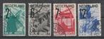 244-247 1932  ANVV, Postzegels en Munten, Postzegels | Nederland, Ophalen of Verzenden, T/m 1940, Gestempeld