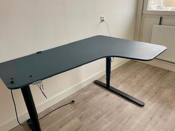 Hoekbureau elektrisch in hoogte verstelbaar, 160cm breed - afbeelding 2