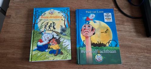 2 x Paul van Loon - Weerwolfnachtbaan en Boze drieling, Boeken, Kinderboeken | Jeugd | onder 10 jaar, Zo goed als nieuw, Ophalen of Verzenden
