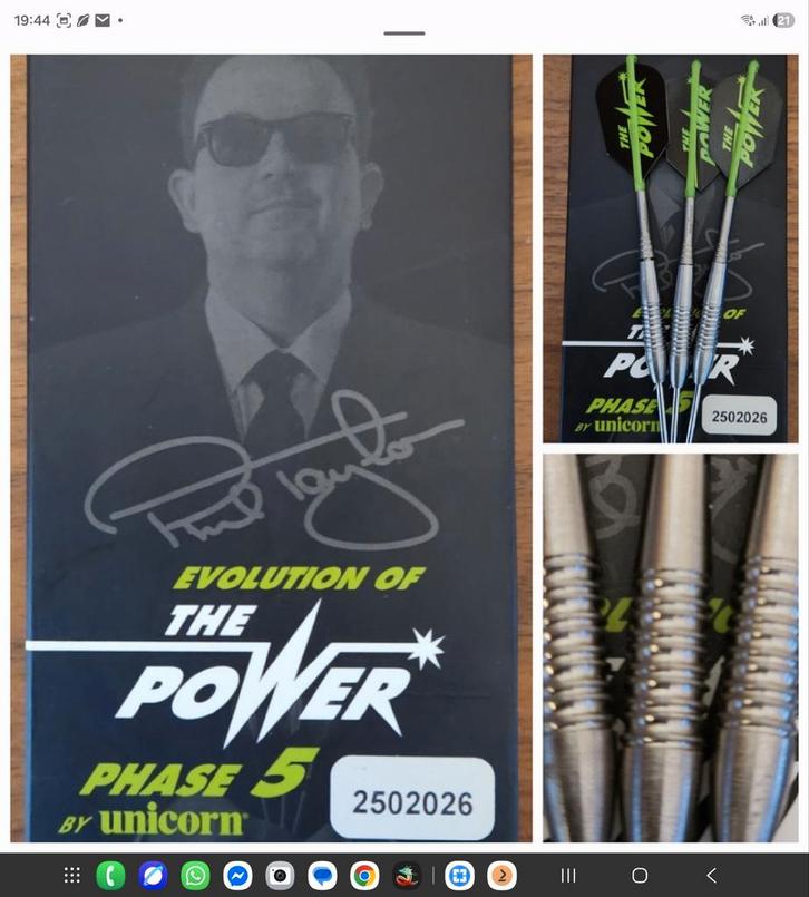 Unicorn Phil Taylor Phase 5 Darts silver Nieuw in Box!, Sport en Fitness, Darts, Nieuw, Pijlen, Ophalen of Verzenden