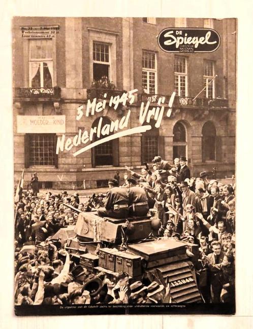 Weekblad De Spiegel (07.05.55): '5 Mei 1945 Nederland Vrij', Boeken, Tijdschriften en Kranten, Zo goed als nieuw, Damesbladen