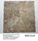 Pvc Dream Click Tegel New Castle 169M 5mm dik €17,95m2, Bruin, 75 m² of meer, Pvc click tegel model, Nieuw