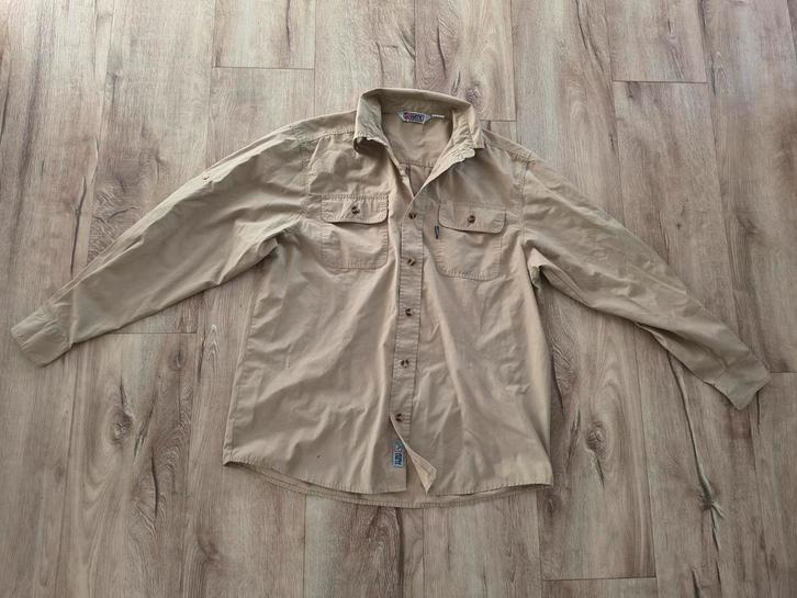 Mooie beige scoutingblouse, Scouts uniform, Scoutfit, 176., Verzamelen, Scouting, Zo goed als nieuw, Kleding, Ophalen of Verzenden