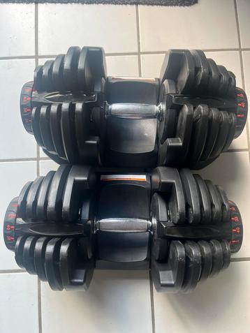 2x verstelbare dumbell 40kg beschikbaar voor biedingen