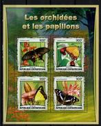c.afrika 2017 pf blok vlinders insecten butterflies 1, Ophalen of Verzenden, Postfris, Dier of Natuur