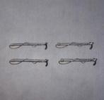 4x wedstrijd plastron speld spelden broche zilver zweep, Ophalen of Verzenden