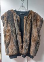 BODYWARMER VAN BRUIN IMITATIEBONT FAUX FUR MAAT XL, Bruin, Maat 46/48 (XL) of groter, Ophalen of Verzenden, Halfmoon