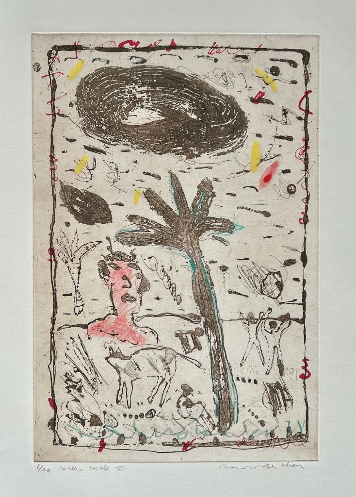 Zeefdruk Dominique Chan - Coleur locale IV, Antiek en Kunst, Ophalen of Verzenden