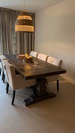 Houten kloostertafel, Ophalen, Gebruikt, 100 tot 150 cm, Eikenhout