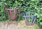 Vuurkorf metaal gietijzer hout diverse accessoires, Ophalen of Verzenden, Gebruikt, Vuurkorf