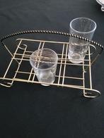 retro glazen rekje voor glazen, merk Tomado, jaren 60 of 70, Verzamelen, Retro, Ophalen of Verzenden, Huis en Inrichting