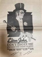 Paginagrote A3 advertentie ELTON JOHN Don’t Shoot Me release, Ophalen of Verzenden