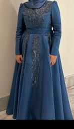 Abiye / gala jurk, Kleding | Dames, Galajurk, Blauw, Maat 46/48 (XL) of groter, Ophalen of Verzenden