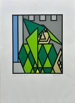 Zeefdruk Ed van Doorn - The old wise Jester, Verzenden