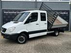 Mercedes-Benz Sprinter 510 2.2 CDI 366 DC kipper Openlaadbak, Euro 5, Zwart, 7 stoelen, Wit