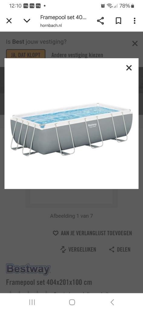 Zwembad van bestway, Tuin en Terras, Zwembaden, Zo goed als nieuw, Opzetzwembad, 80 tot 120 cm, 200 tot 400 cm, 200 tot 300 cm