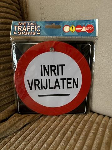 Inrit vrijlaten , autoraambord beschikbaar voor biedingen