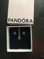 Pandora blauwe herbarium cluster ketting en oorbellen, Met hanger, Blauw, Nieuw, Ophalen of Verzenden