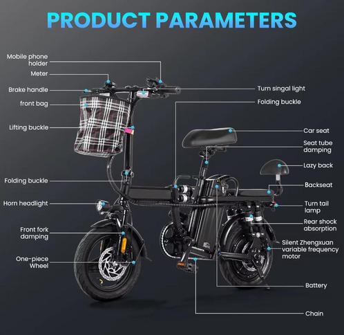 ✅Elektrische vouwfiets voorraad✅ €475,00, Fietsen en Brommers, Steps, Zo goed als nieuw, Elektrische step (E-scooter), Ophalen of Verzenden