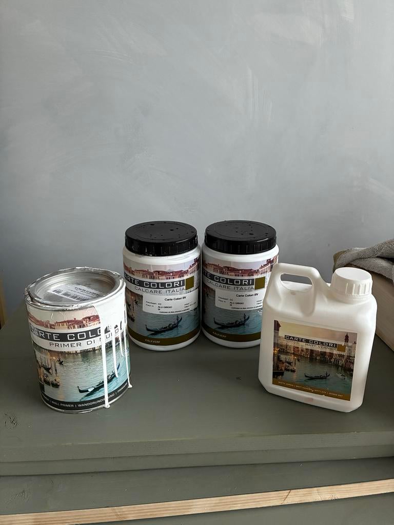 Carte Colori kalkverf, primer en vernis, Doe-het-zelf en Verbouw, Verf, Beits en Lak, Gebruikt, Overige kleuren, Ophalen of Verzenden