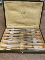Antiek Franse messen zilver met parelmoer handvat, Antiek en Kunst, Antiek | Bestek, Ophalen of Verzenden