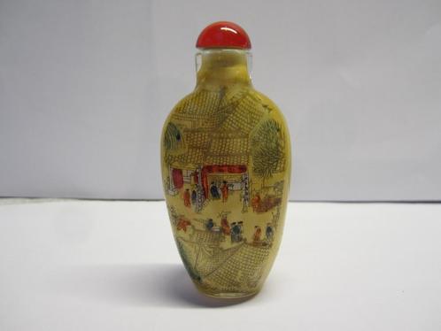 Chinese handbeschilderde snuff bottle, snuifflesje.9592 #, Antiek en Kunst, Kunst | Niet-Westerse kunst, Ophalen of Verzenden