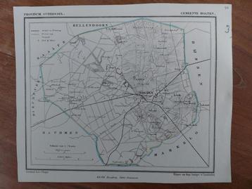 30 / Gemeente Holten Overijssel Litho van J. Kuyper uit 1865 beschikbaar voor biedingen