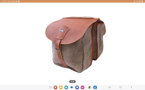 Canvas country fietstas NIEUW, Fietsen en Brommers, Fietsaccessoires | Fietstassen, Nieuw, Ophalen of Verzenden