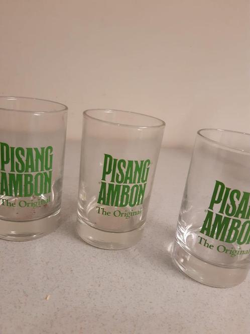 3 pisang ambon glazen, Verzamelen, Glas en Borrelglaasjes, Nieuw, Ophalen of Verzenden